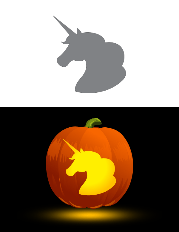 unicorn pumpkin carving patterns