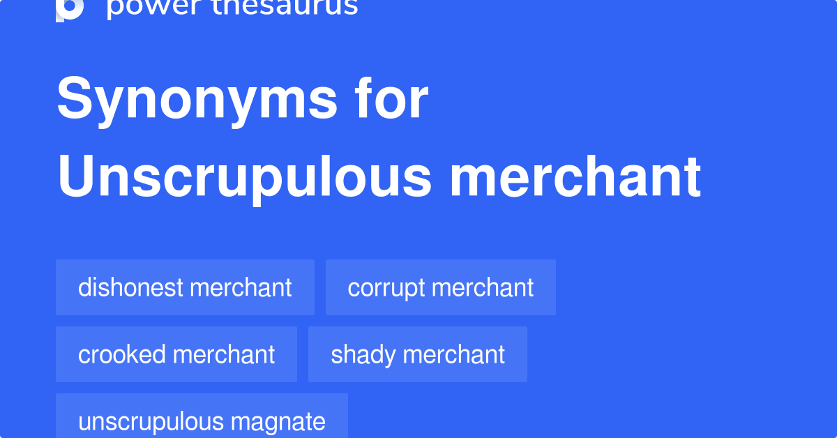 unscrupulous synonym