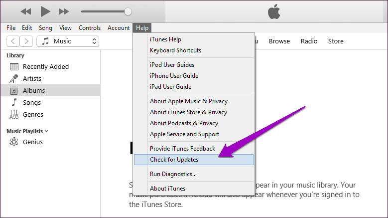 update itunes on pc