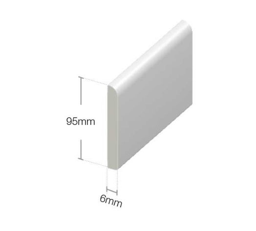 upvc door trim white