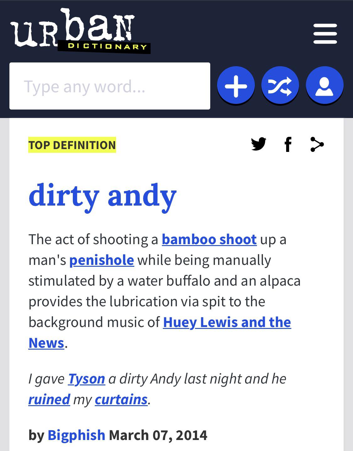 urban dictionary andy