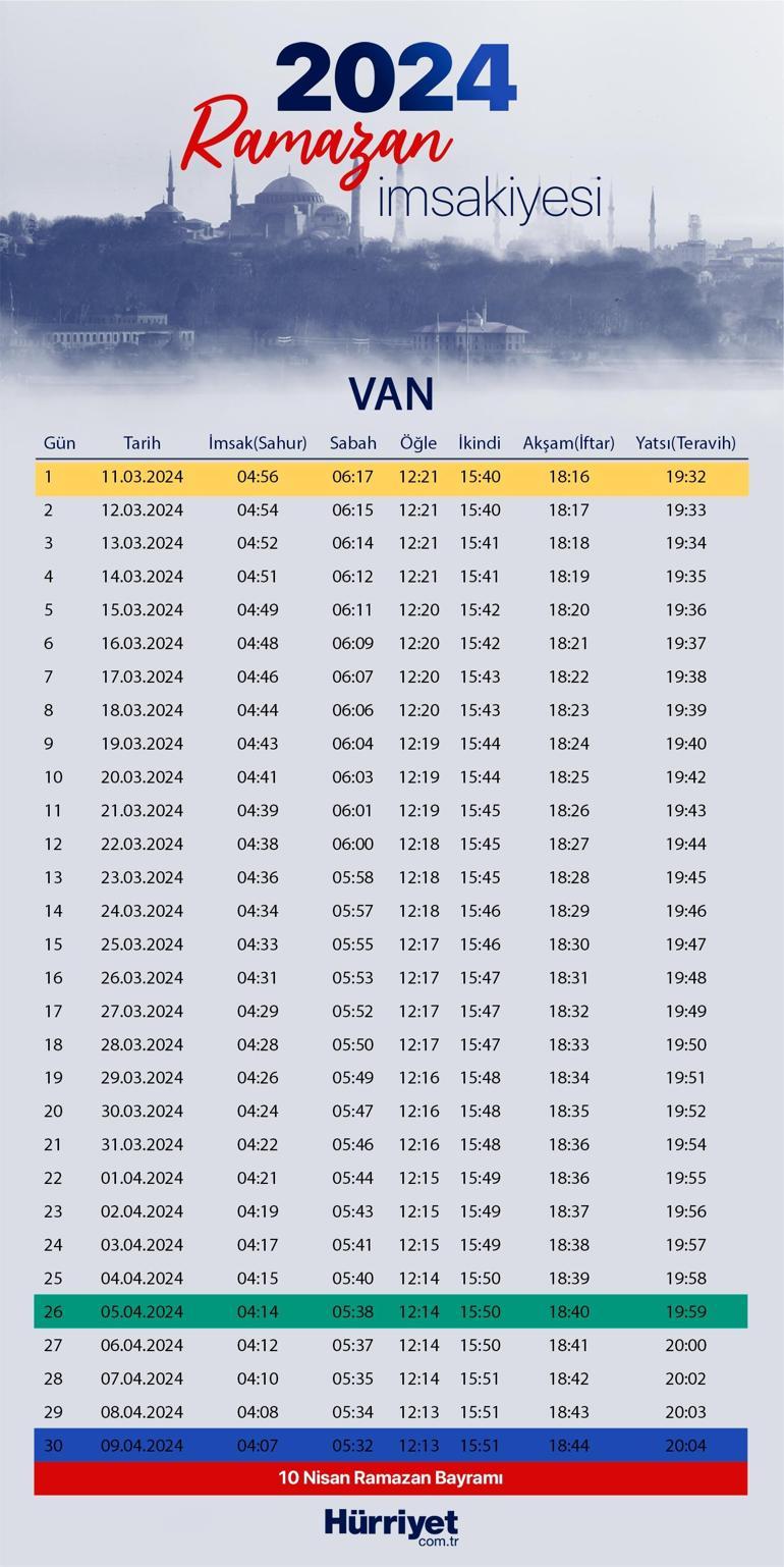 van akşam ezanı