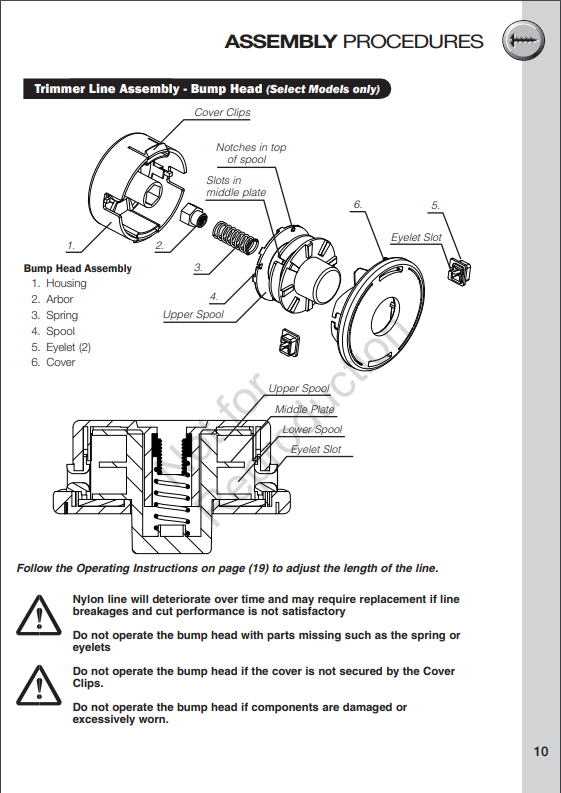 victa whipper snipper parts