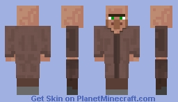 villager mc skin