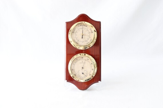 vintage thermometer barometer