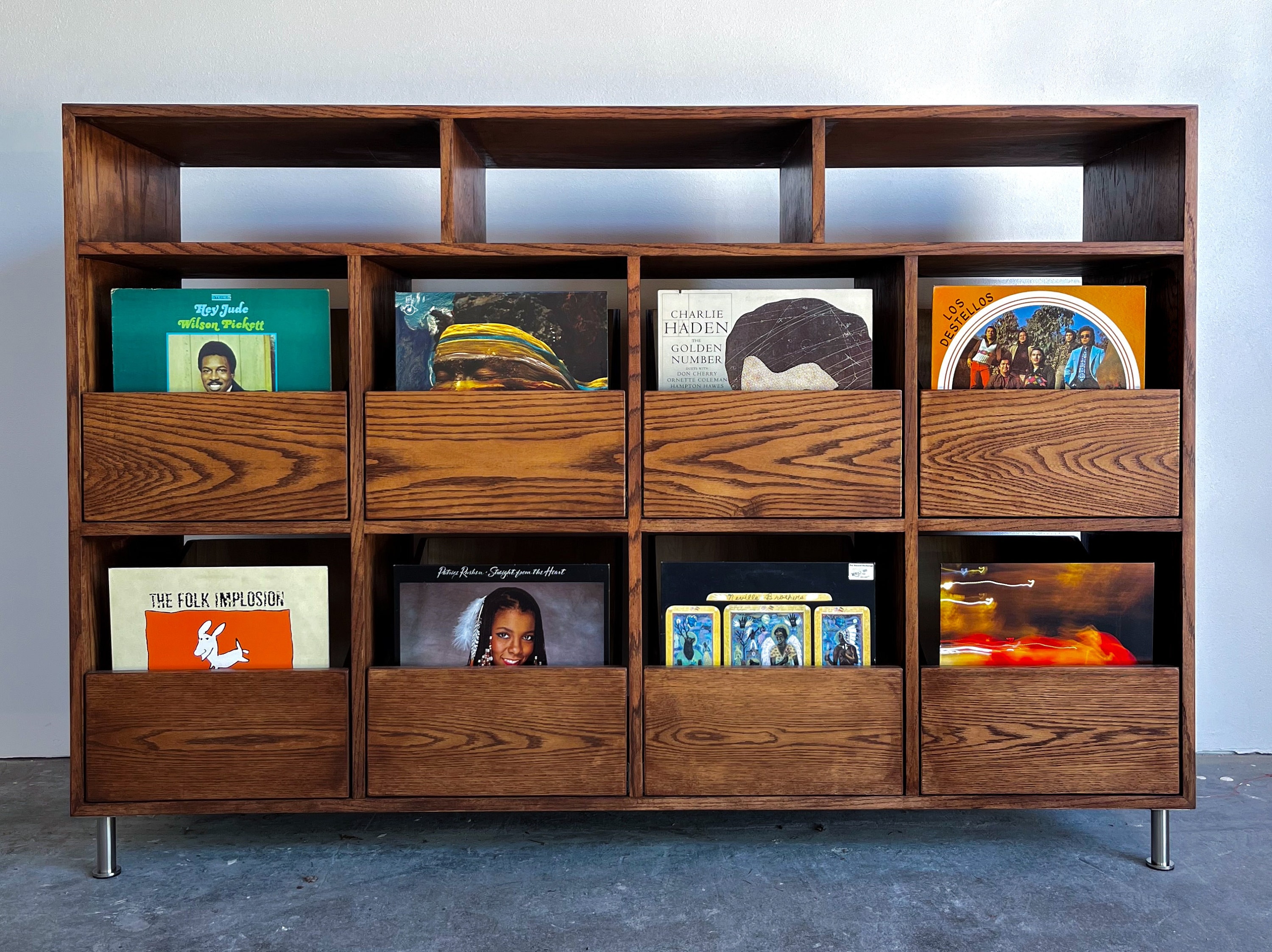 vinyl record storage cabinet