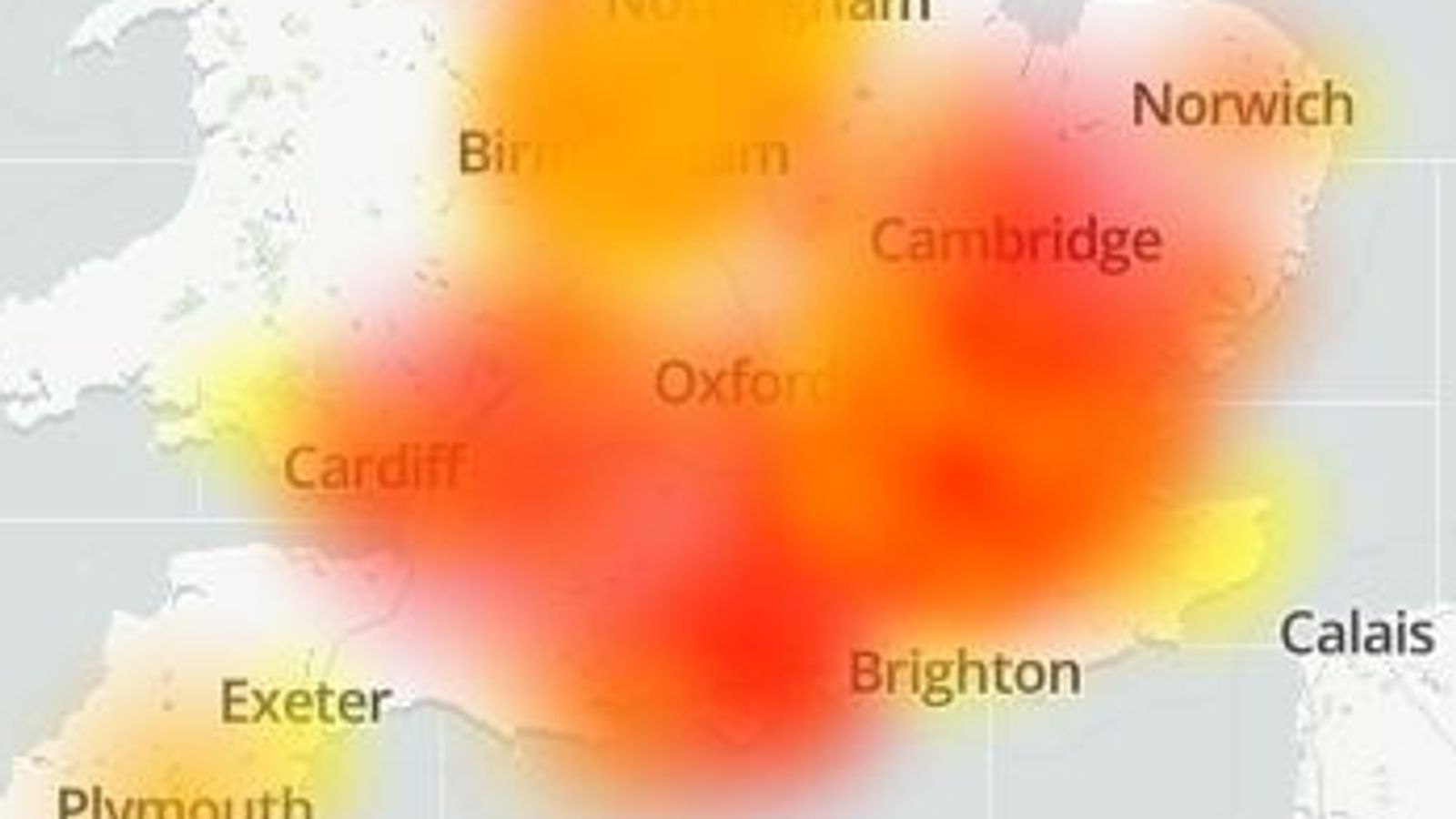 virgin media outage map