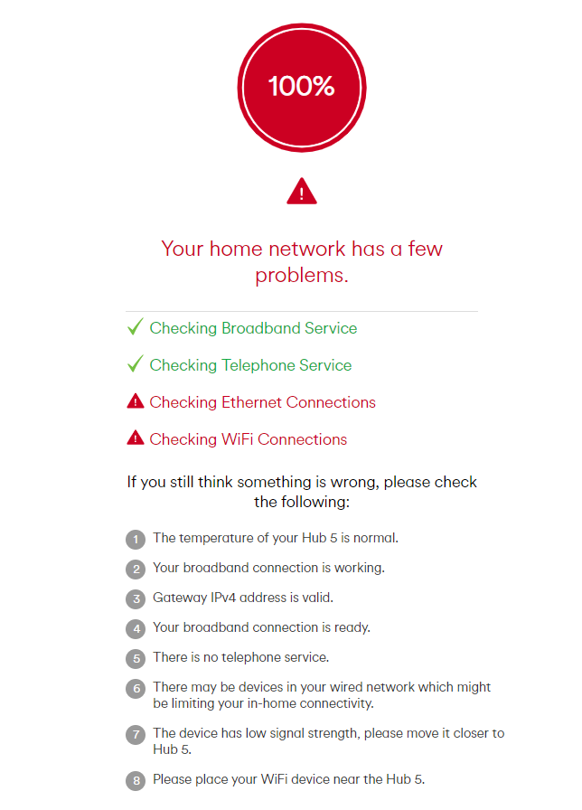 virgin media problems in my area