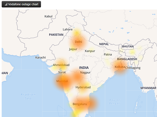 vodafone outage map melbourne