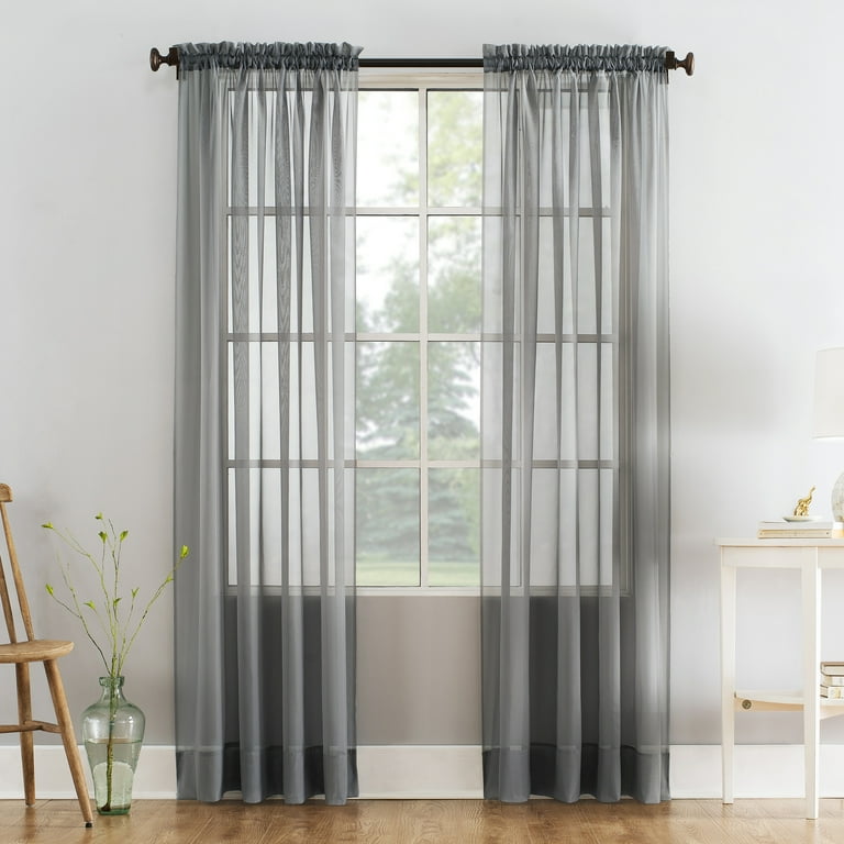 voile curtain panel