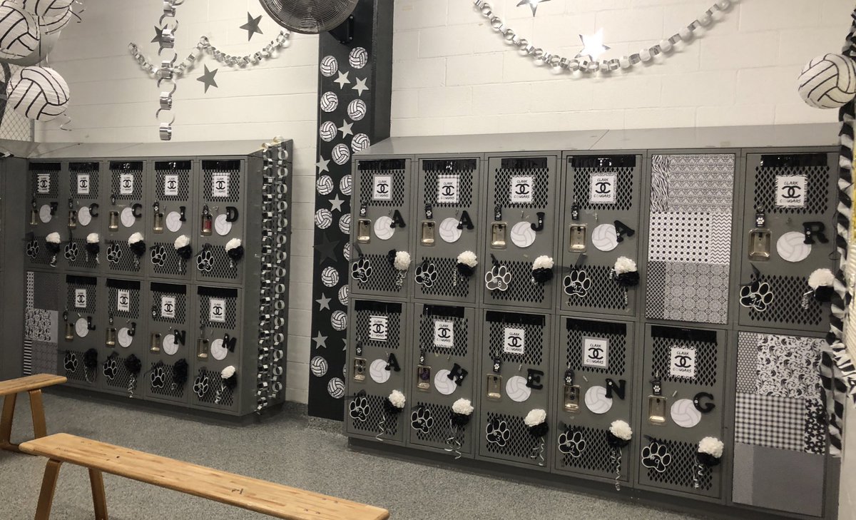 volleyball locker room decorating ideas