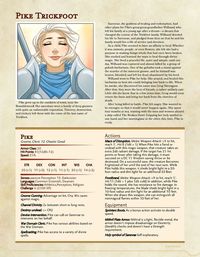 vox machina character sheets