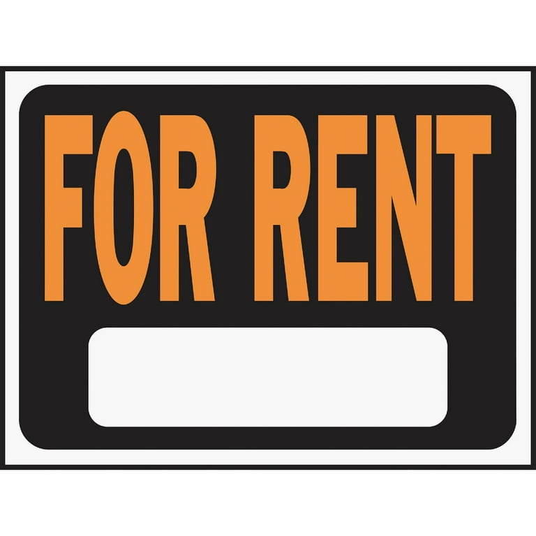 walmart for rent sign