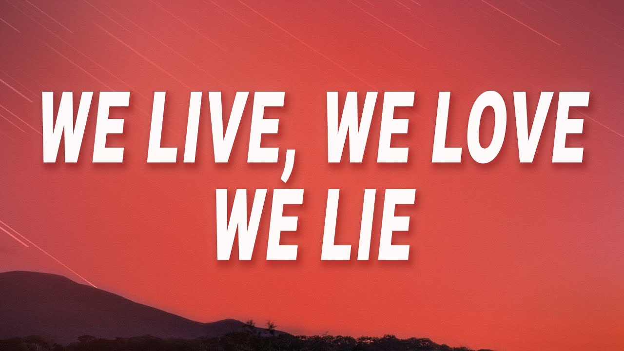 we live we love we lie