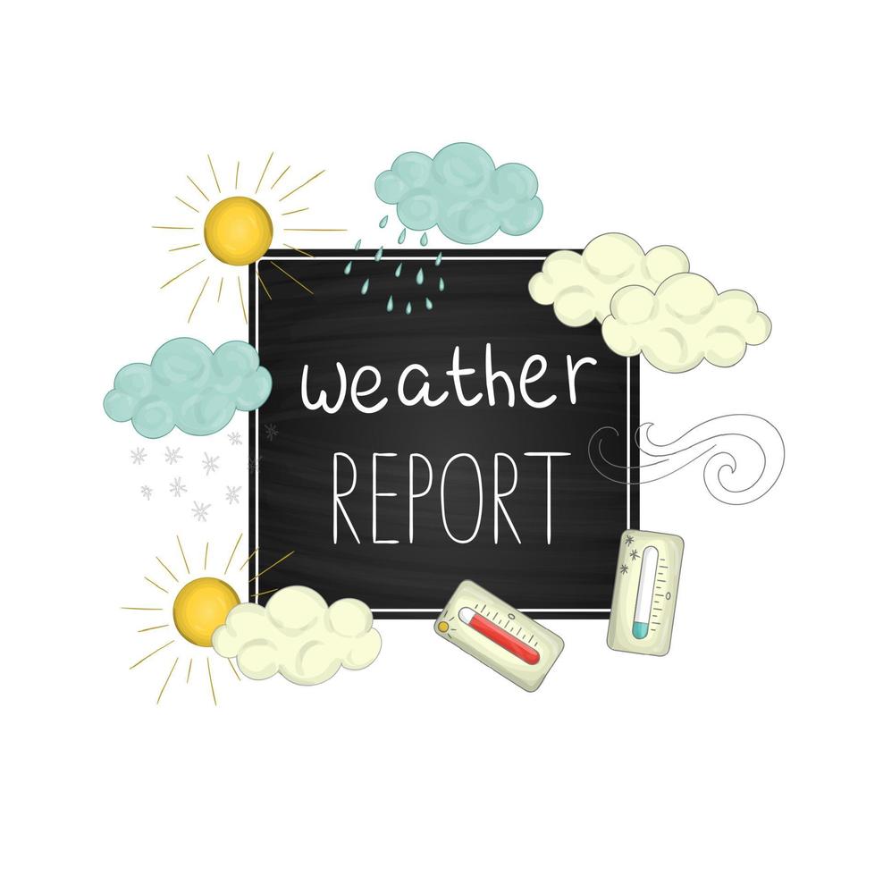 weather report clipart