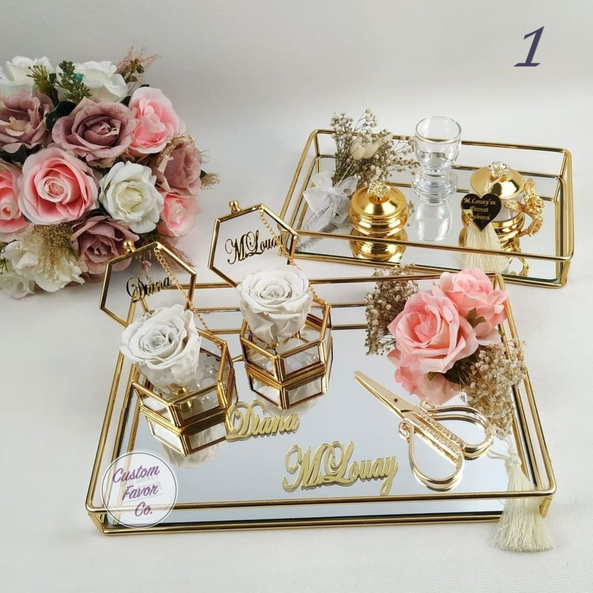 wedding ring tray