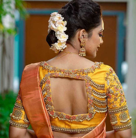 wedding saree blouse patterns