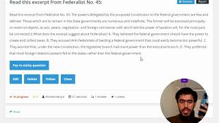 what does the excerpt suggest about federalists