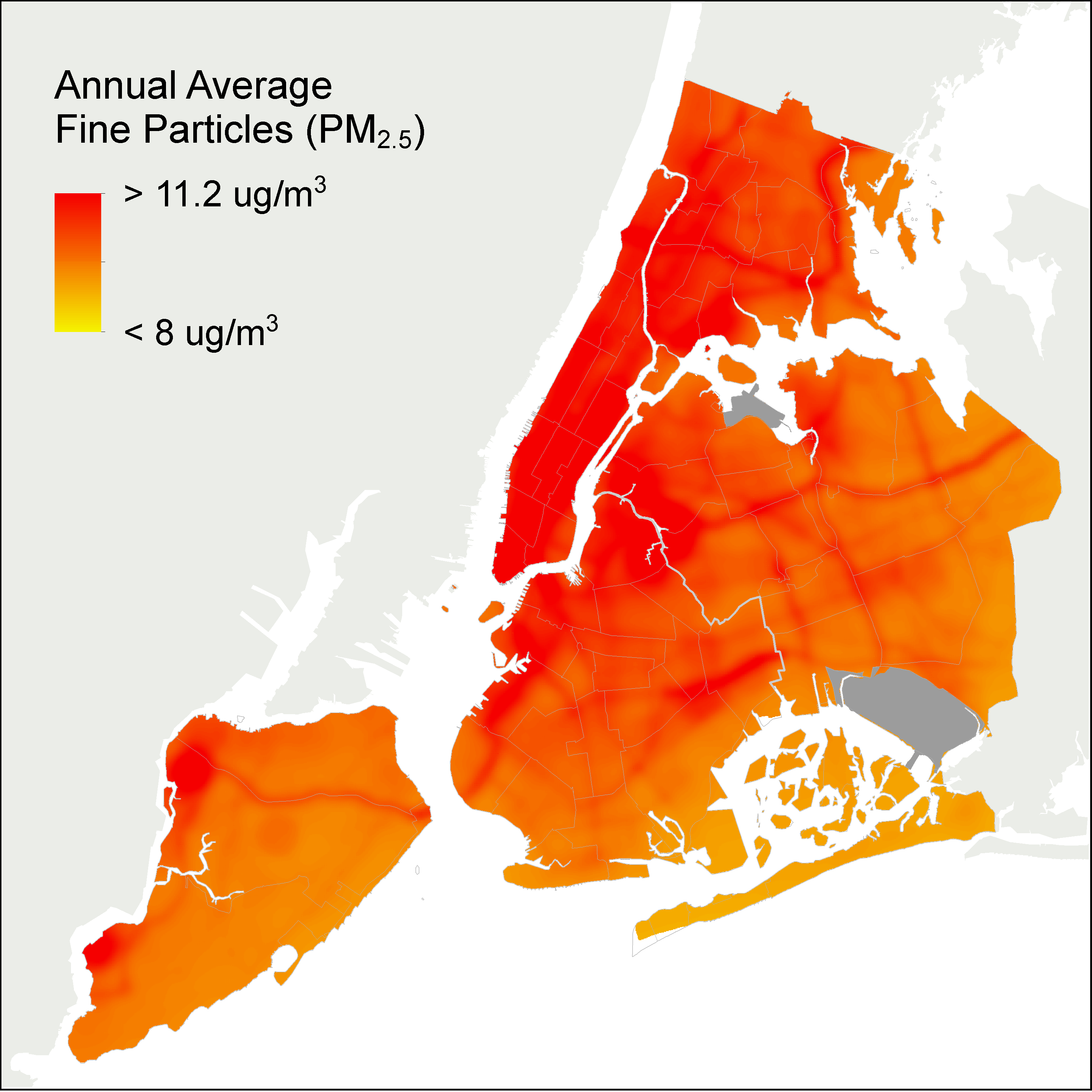 what is the air quality now in nyc