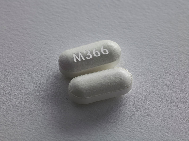 white oval pill with m366 on one side