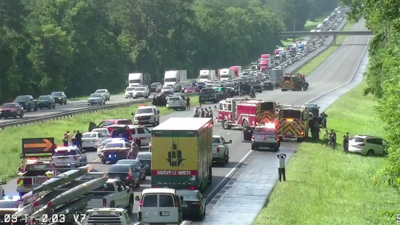 why is traffic stopped on i-75 south today