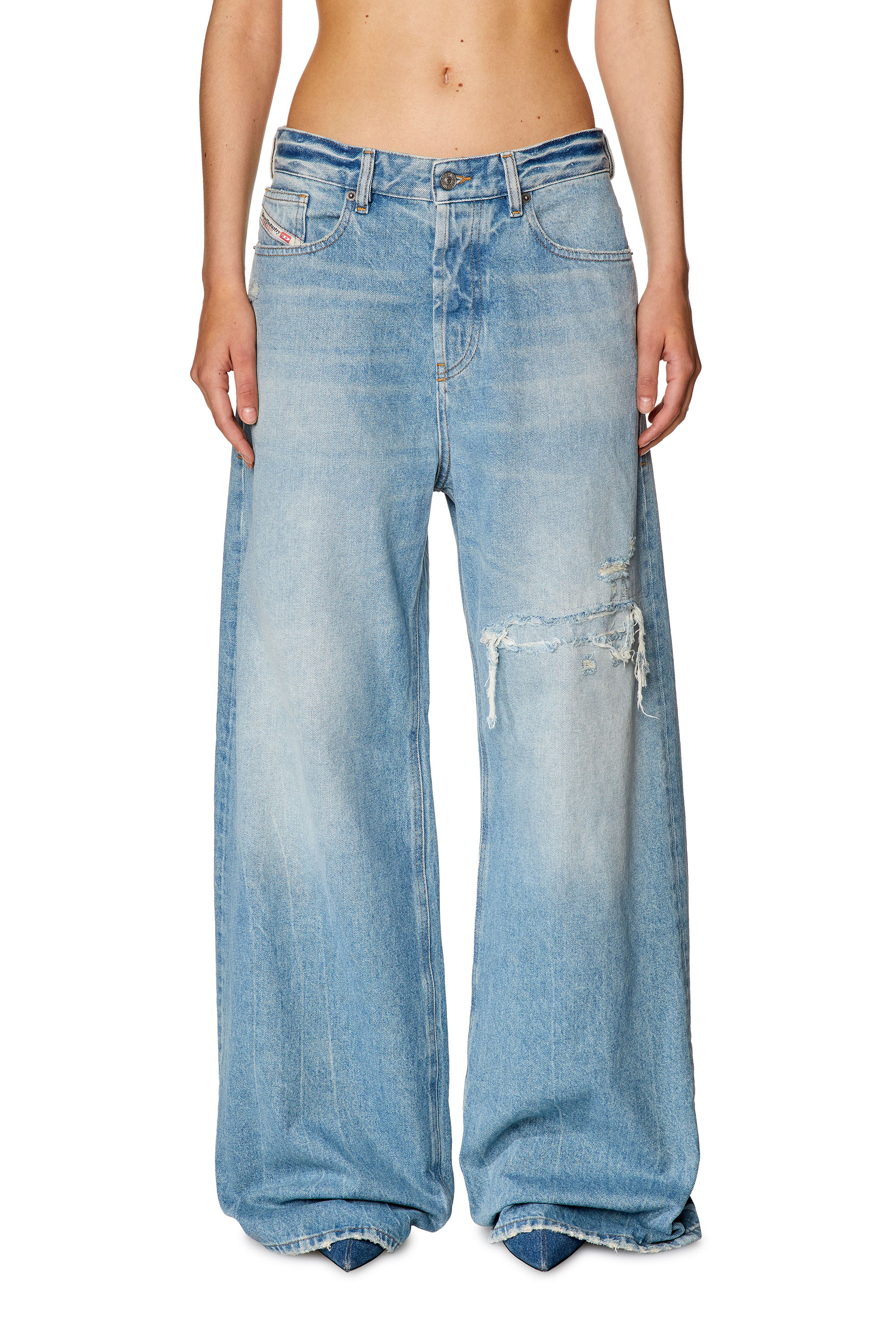 wide leg jeans diesel