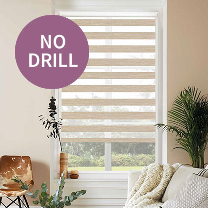 window blinds no drilling