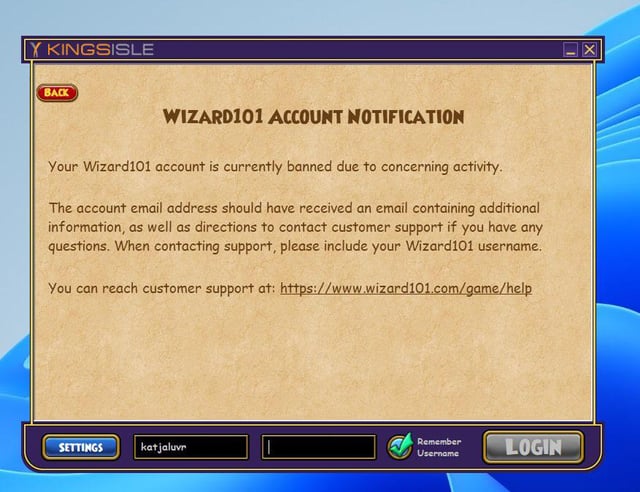 wizard101 account locked