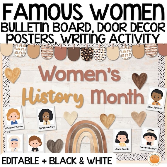 womens history bulletin board