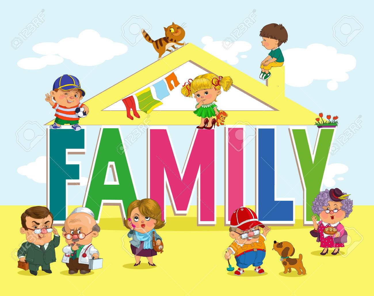 word family clipart