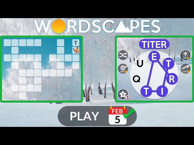 wordscapes daily puzzle february 5 2023