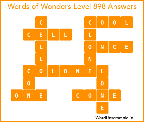 wordscapes level 898