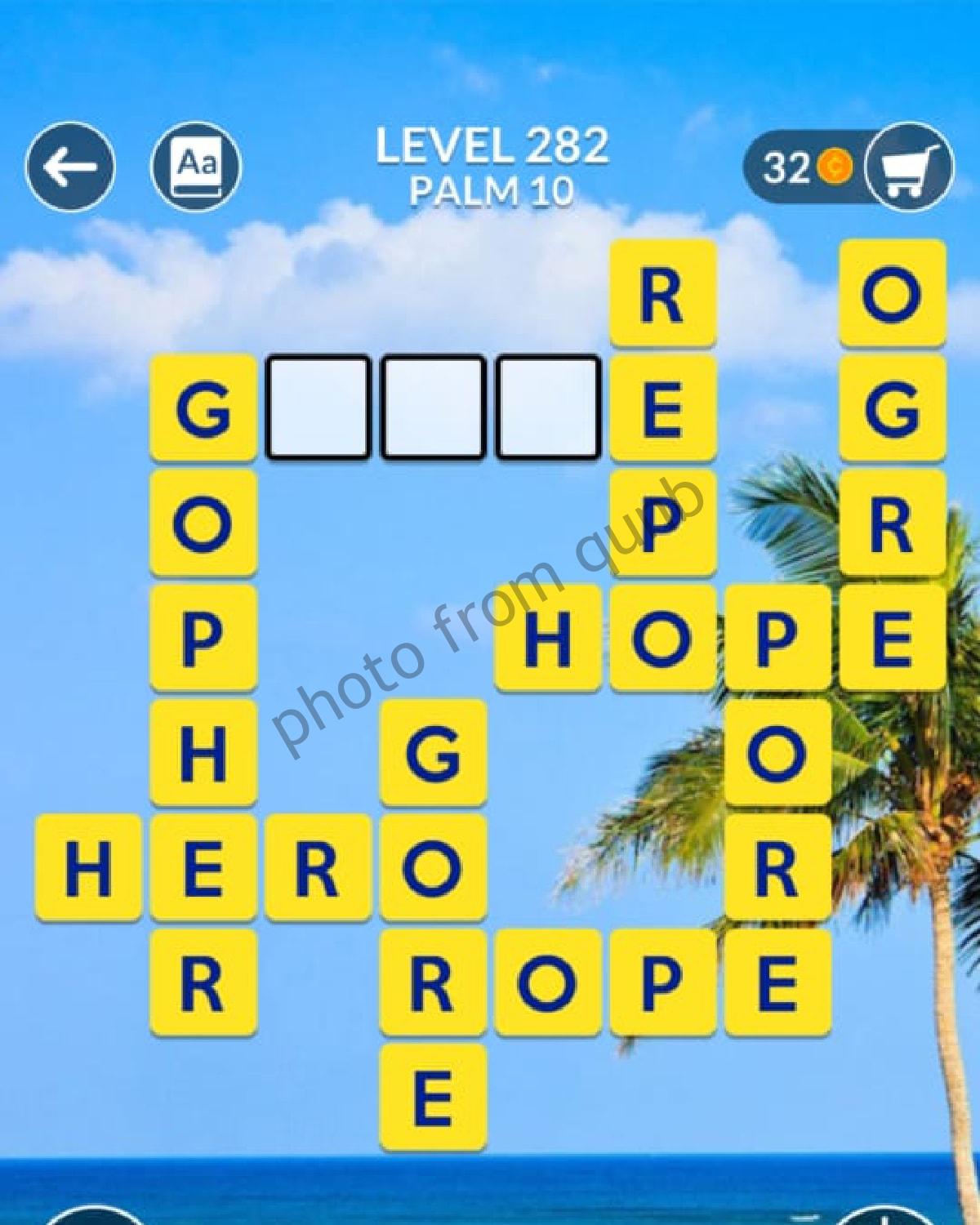 wordscapes puzzle 282