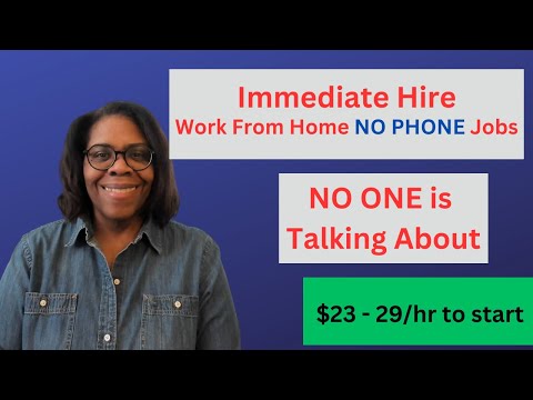 work from home jobs immediate start