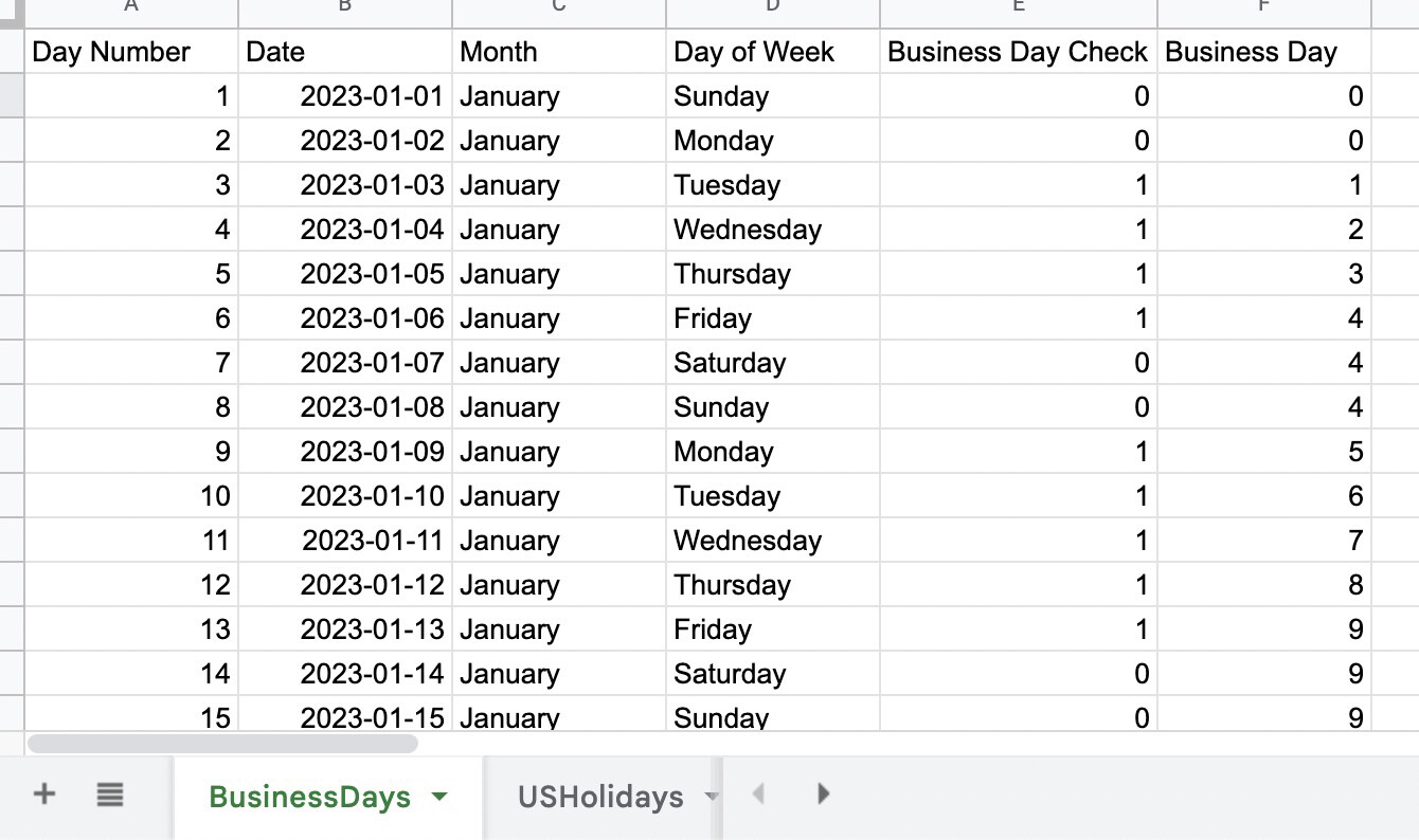 working days calculator