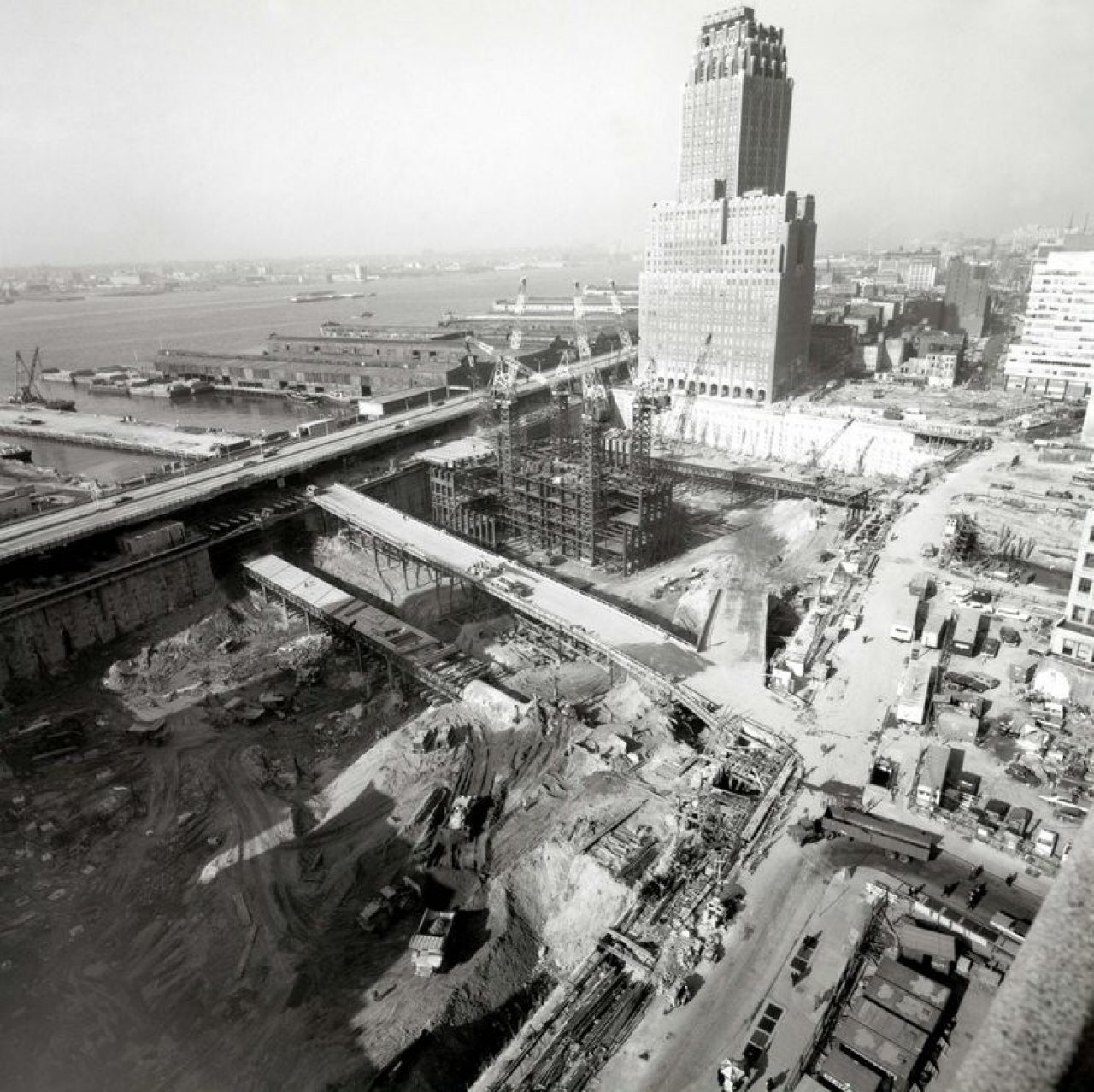 world trade center twin towers construction