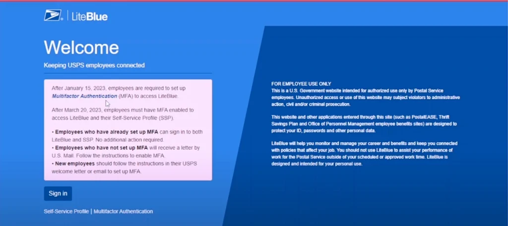 www.liteblue.usps.gov login page