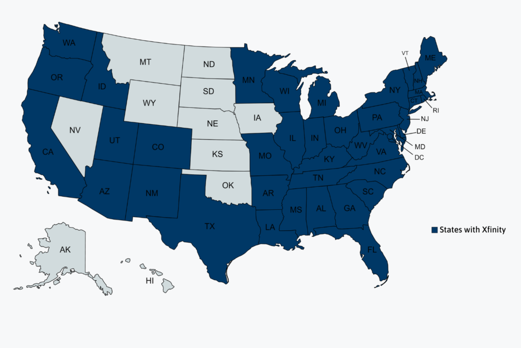 xfinity comcast coverage map