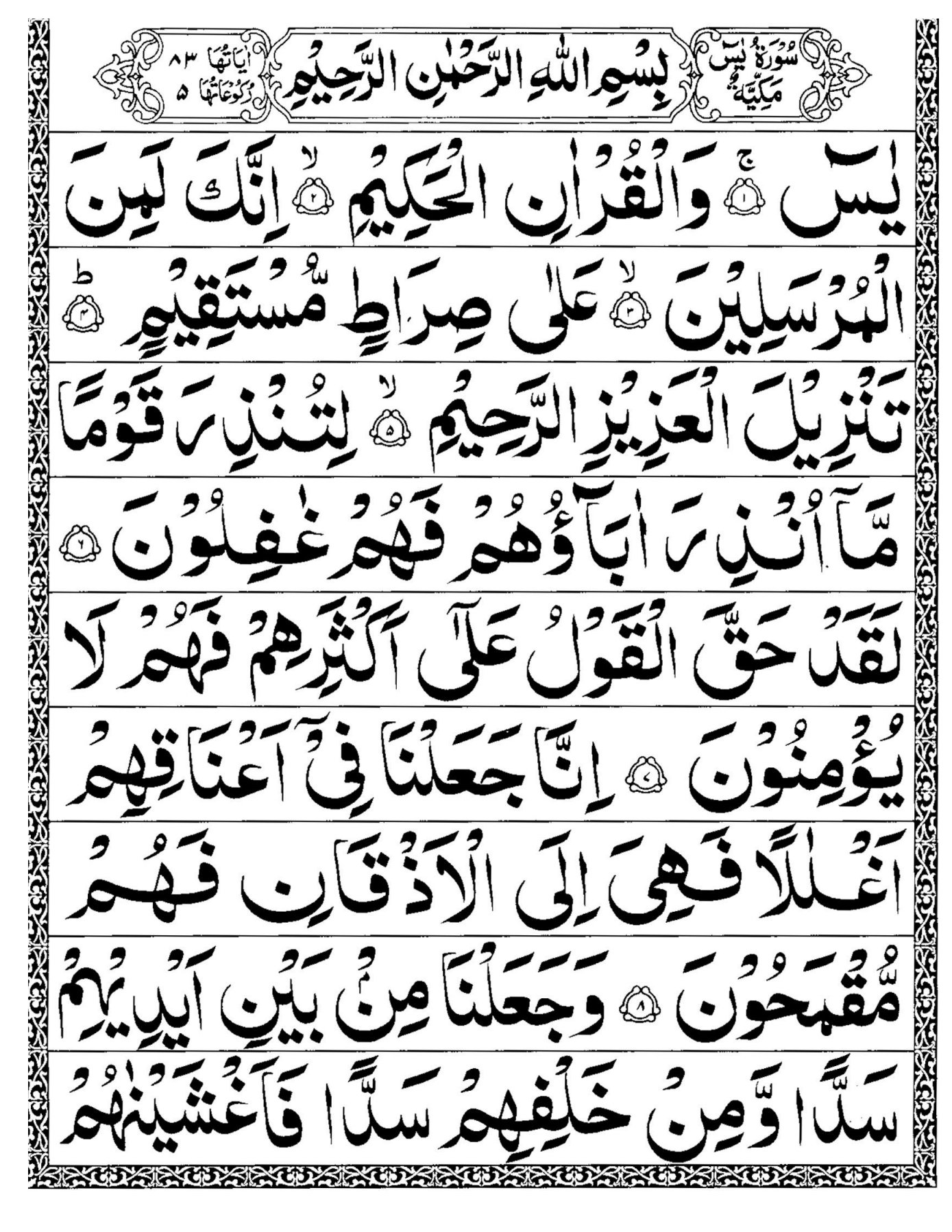 yaseen surah