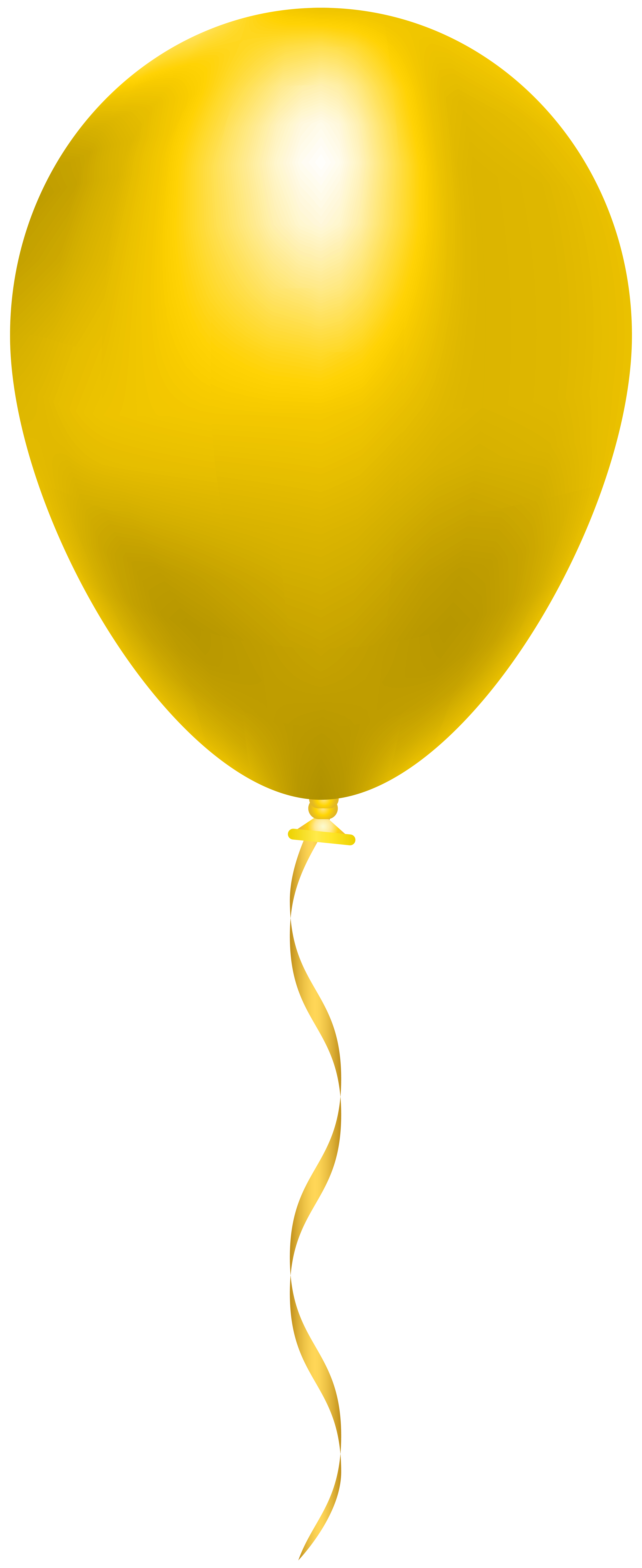 yellow balloon clipart