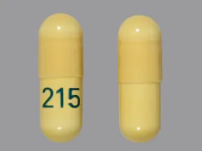 yellow capsule pill 215