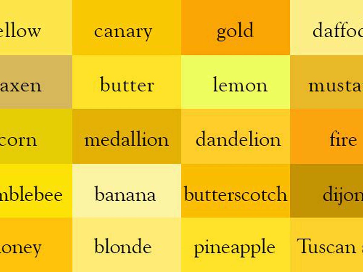 yellow synonyms