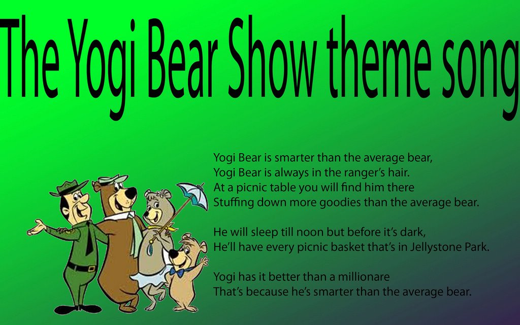 yogi bear cadence lyrics