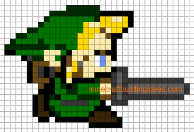 zelda link pixel art