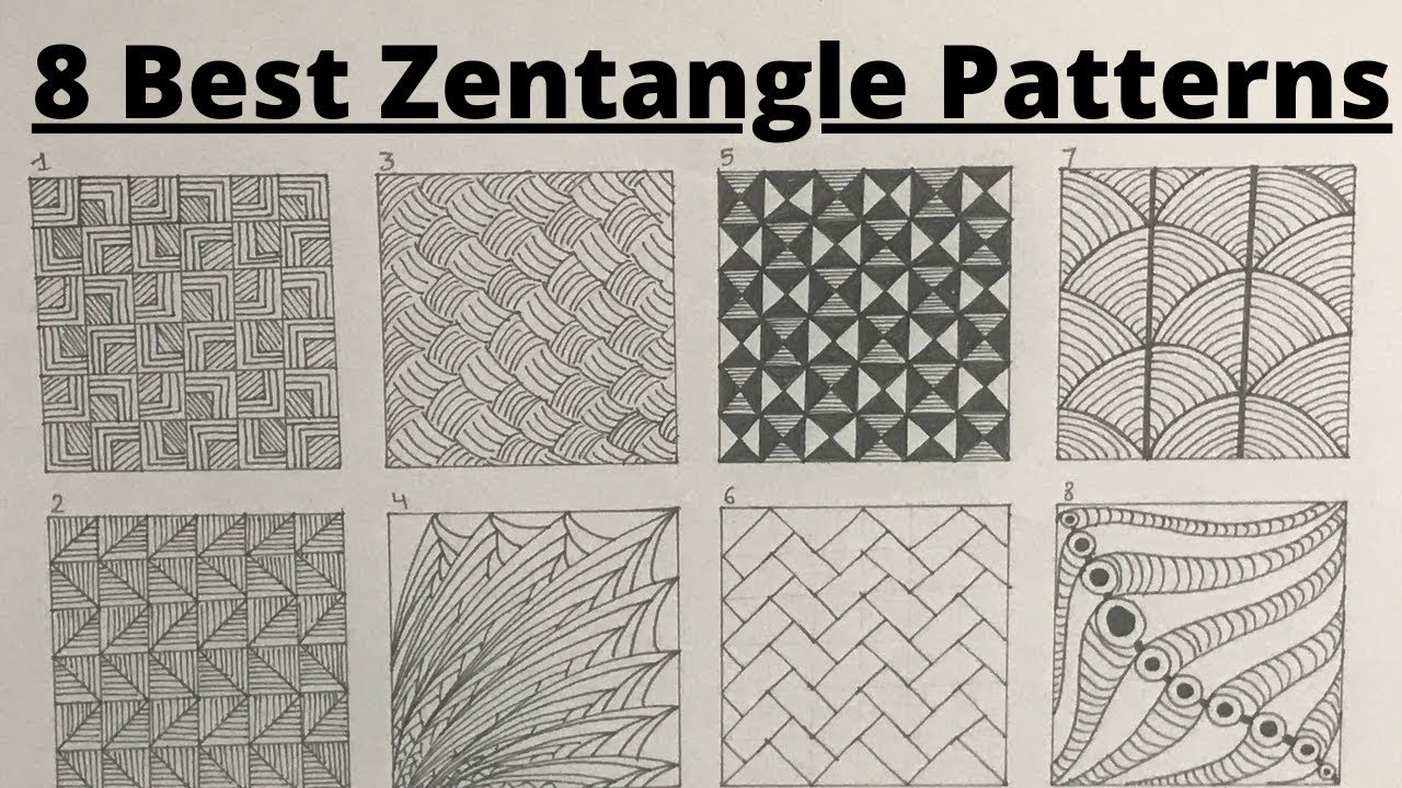 zentangle patterns step by step