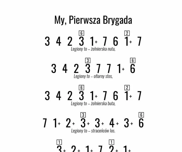 My, Pierwsza Brygada