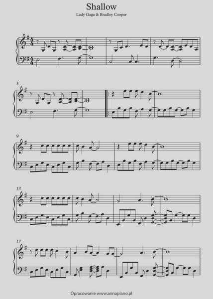 Nauka nut na pianino