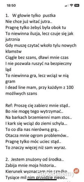 Struktura tekstu piosenki