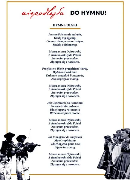 Zasady wykonania hymnu